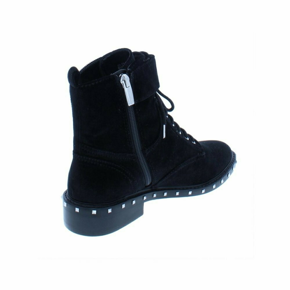 Vince Camuto Talorini Velvet Studded Combat Boots - Picture 4 of 5